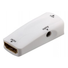 HDMI til VGA-adapter med lydunderstøttelse