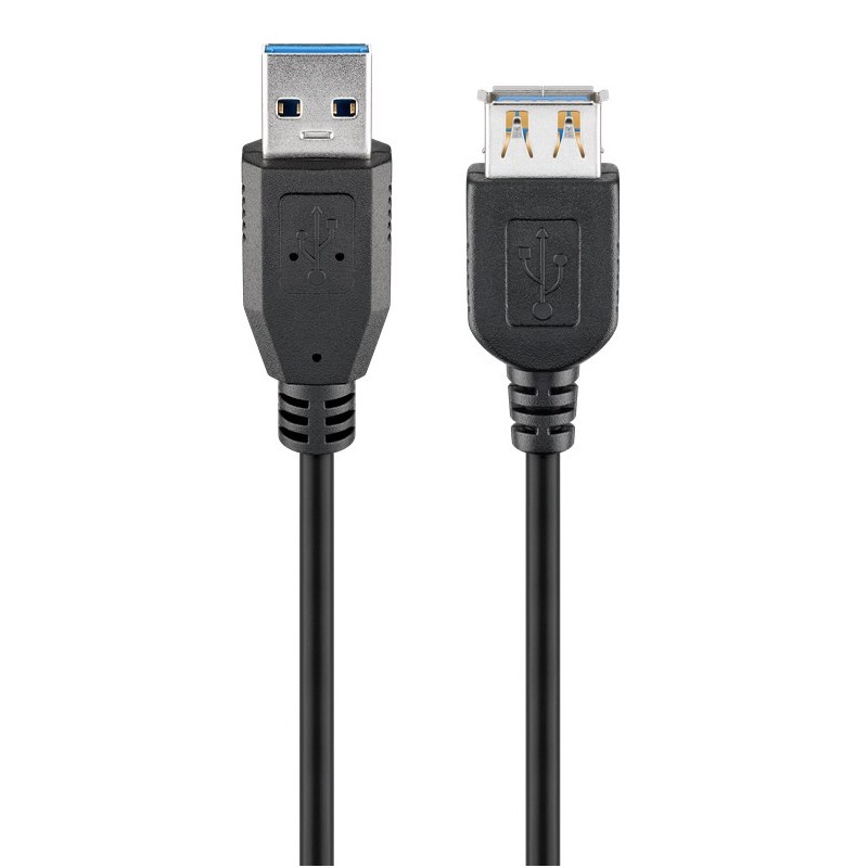 USB-kabel og USB-hubb - USB 3.0 SuperSpeed-forlængerkabel USB-A (han) til USB-A (hun)