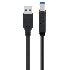 USB 3.0 SuperSpeed-kabel (USB-A til USB-B)