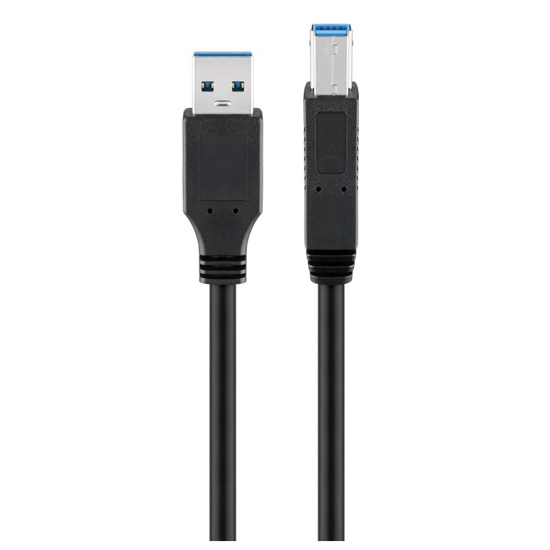 USB-kabel og USB-hubb - USB 3.0 SuperSpeed-kabel (USB-A til USB-B)