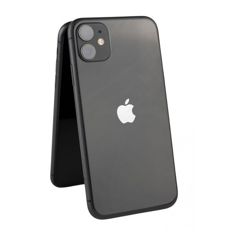 Brugt iPhone - iPhone 11 64GB Black (brugt med skærm i ny stand)