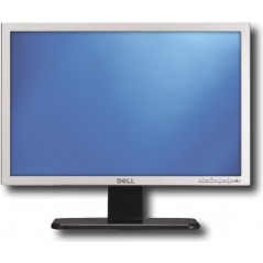 Dell 19" LCD-skærm med sølvramme (brugt med nogle mindre ridser)