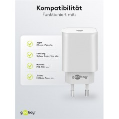 Opladere og kabler - Strømadapter med USB-C PD 45W og hurtig opladning