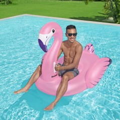 Sommerleg strand & have - Oppustelig Pink Flamingo "Luxury" fra Bestway