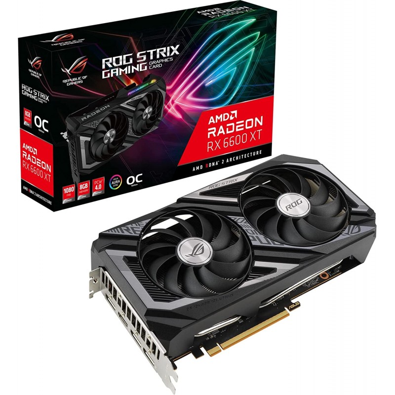 Brugte grafikkort - Asus ROG Strix Radeon RX 6600 XT OC 8GB GDDR6 (brugt)