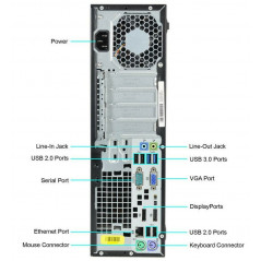 Brugt computer - HP EliteDesk 800 G2 SFF i7 16GB 180SSD W10P (Brugt)