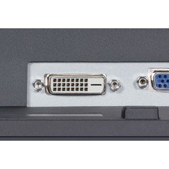 Brugte computerskærme - Dell 24-tommers LED-skærm P2411H med USB-hub og ergonomisk fod (brugt)