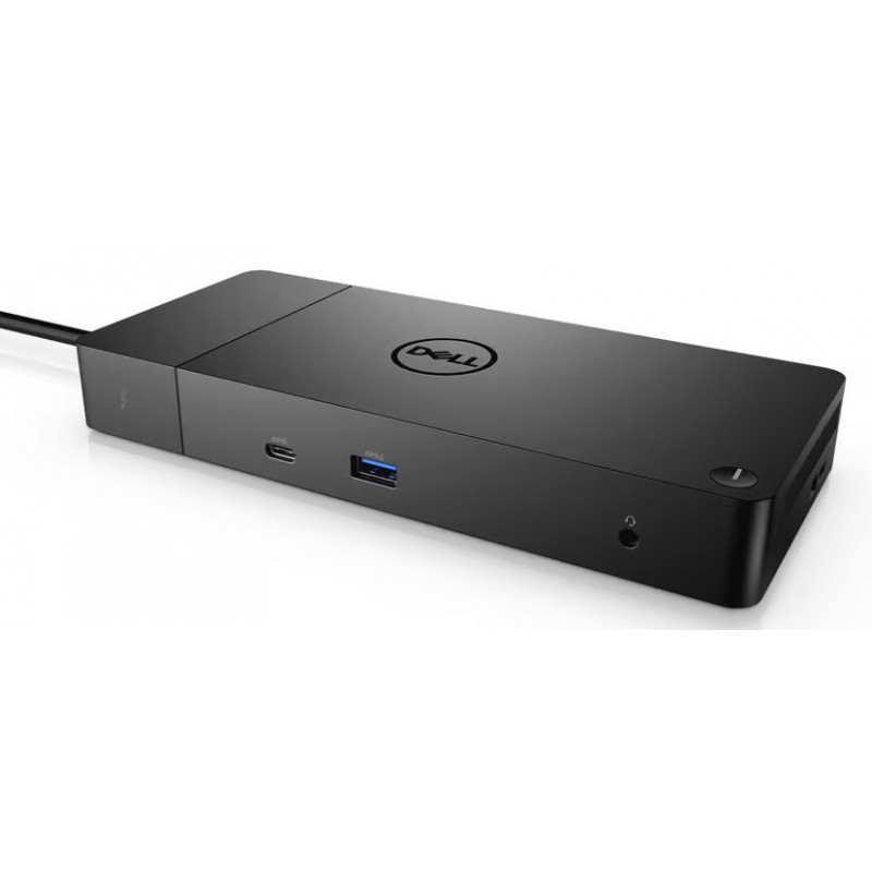 USB-C-dockingstation - Dell USB-C universel dockingstation WD19TB med understøttelse af 2 skærme og Thunderbolt (brugt)