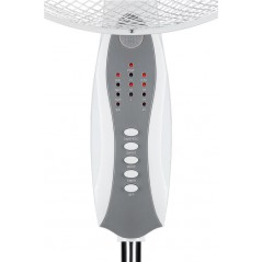 Ventilatorer til de varme aftener! - Goobay Gulvventilator 40 cm oscillerende med fjernbetjening og timer