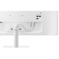 Computerskærm 25" eller større - Samsung 32" 4K-opløsning VA-skærm S32BM701 med 65W USB-C-hub, remote og højttaler