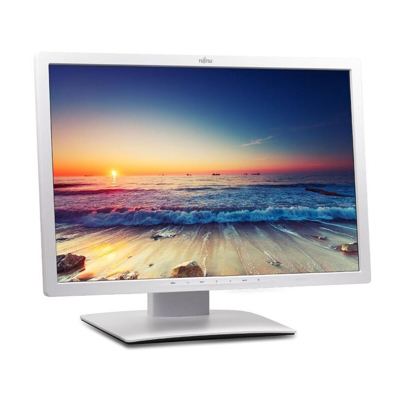 Brugte computerskærme - Fujitsu 24" B24W-7 IPS-skærm med ergonomisk fod (brugt)