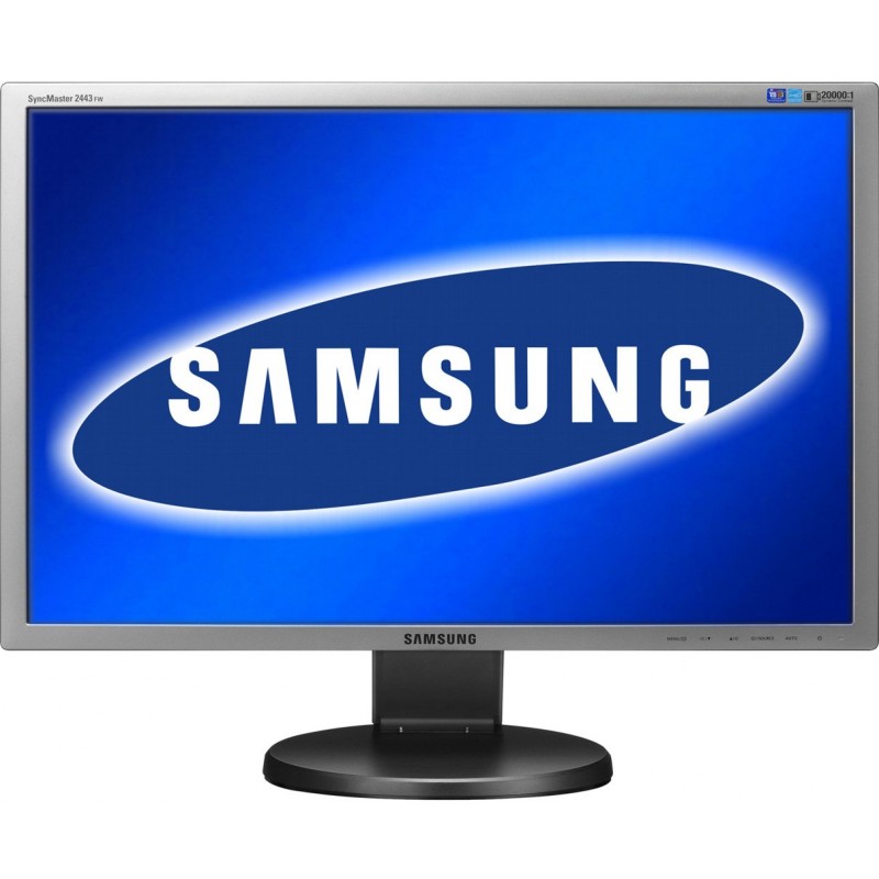 Brugte computerskærme - Samsung 2443FW 24-tommers LCD-skærm (brugt)