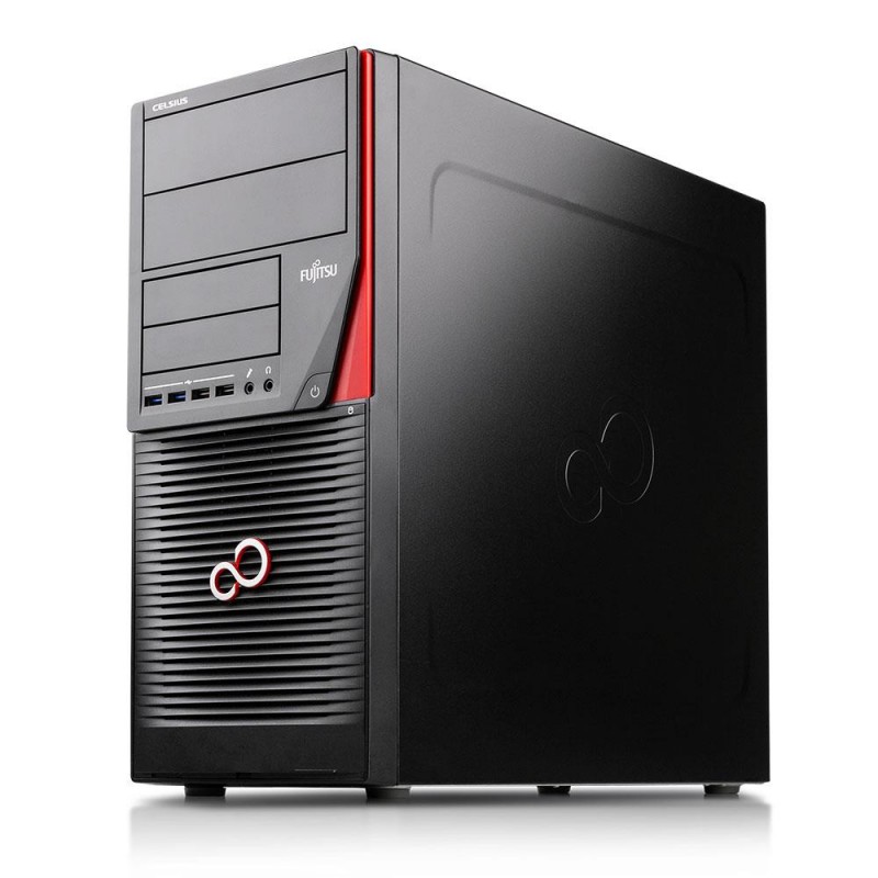 Brugte gaming-computere - CHASSI Fujitsu Celsius W550 Computer Chassis med DVD-RW (brugt)