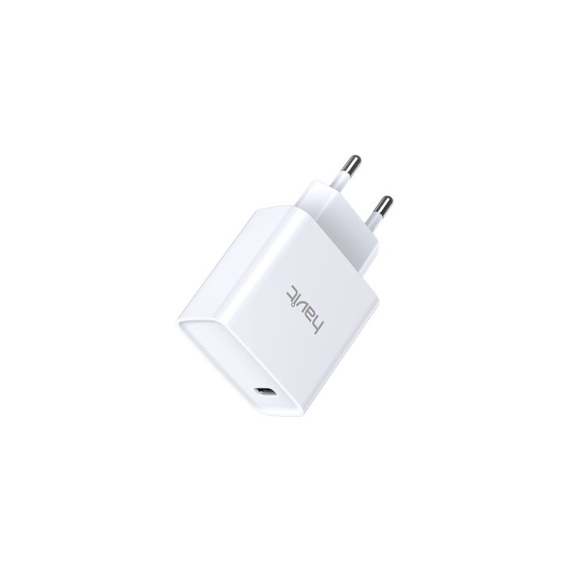 Vægladere til mobiltelefon - Havit 20 Watt strømadapter med USB-C PD og hurtig opladning