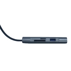 USB-C-dockingstation - USB-C-dockingstation 7-i-1 USB-C PD 75W, HDMI, 3xUSB 3.0, SD/TF-kort