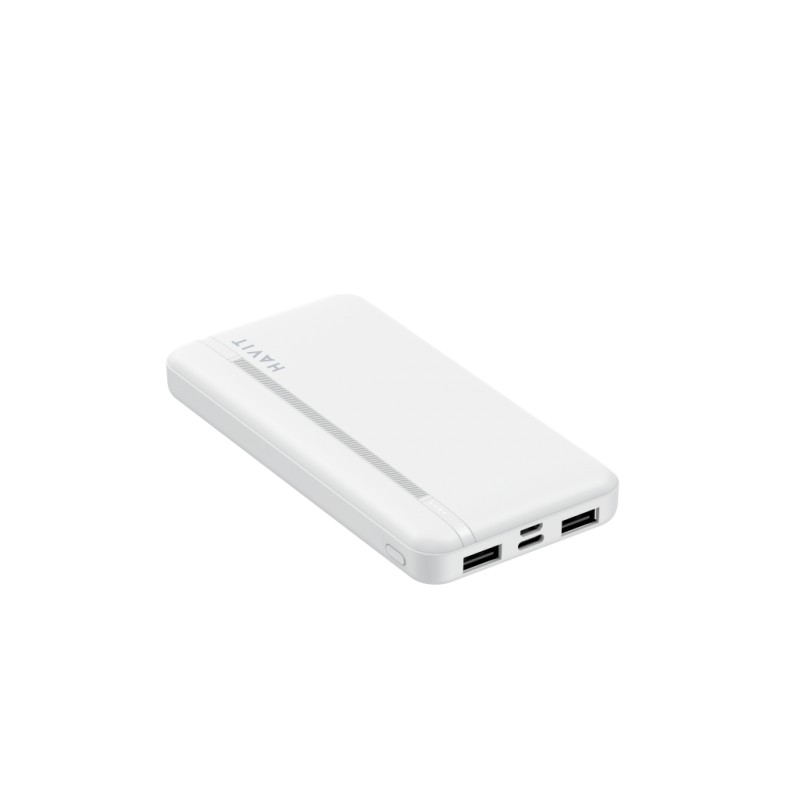 Portable batterier - Havit PowerBank 20.000 mAh bærbart batteri (hvid)