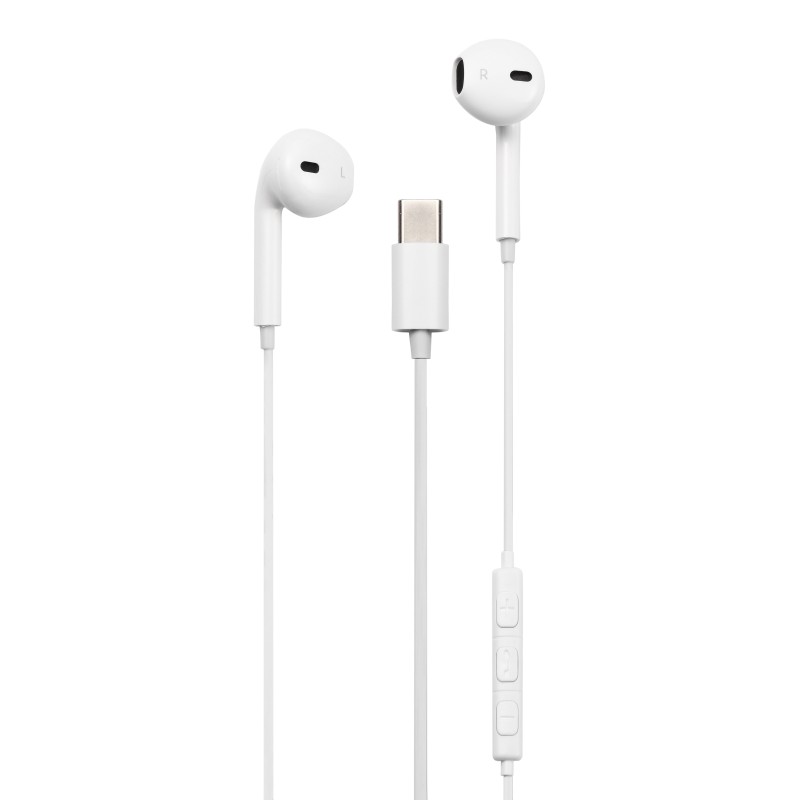 In-ear - Streetz semi-in-ear-hovedtelefoner og headset med USB-C