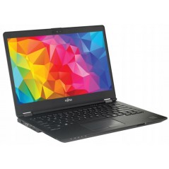 Brugt laptop 14" - Fujitsu Lifebook U748 14" i5 8GB 256GB SSD W11P (brugt - gul farvetone i alle hjørner)