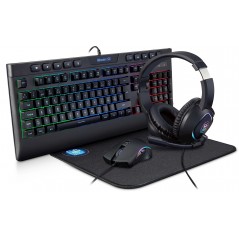 Mission SG GGB 2.2 Gaming Kit med RGB-tastatur, mus, headset og musemåtte