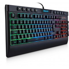 Pakke med gamingtastatur og mus - Mission SG GGB 2.2 Gaming Kit med RGB-tastatur, mus, headset og musemåtte