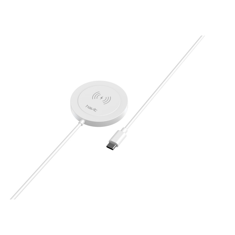 Trådløs oplader til mobiltelefon - Havit W68A trådløs QI-oplader med MagSafe 15W