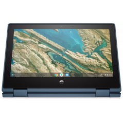 Brugt laptop 12" - HP Chromebook x360 11 G3 EE 11.6" Touch 4GB 32GB Blå (brugt med mærker skærm)