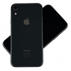 iPhone XR 128GB Black med 1 års garanti (brugt med meget ridset skærm)