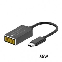 Konverteringskabel fra Lenovo rektangulært stik til USB-C (65W)