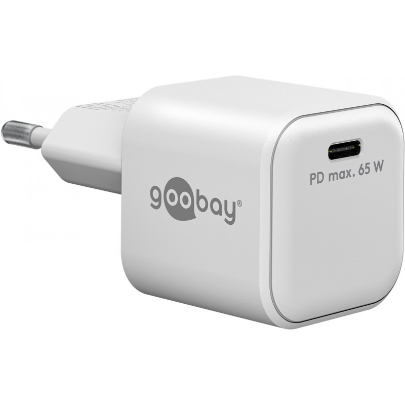 Opladere og kabler - NANO GaN Strømadapter med USB-C PD 65W og hurtig opladning