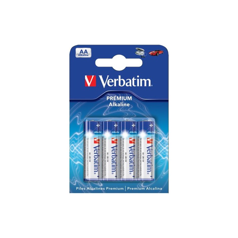 Batteri - Verbatim AA-batterier