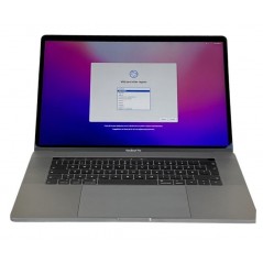 MacBook Pro 15-tommer 2018 i7 16GB 512SSD Space Gray (brugt med mærker skærm)