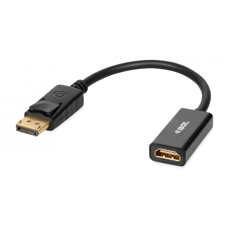 Skærmkabel & skærmadapter - iBOX DisplayPort til HDMI adapter med lyd