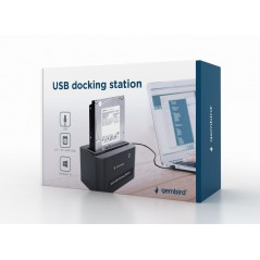 USB 2.0 dockingstation til 2.5" og 3.5" SATA-harddiske