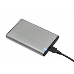 iBOX USB 3.2-kabinet til intern 2,5" SATA-harddisk, sølv