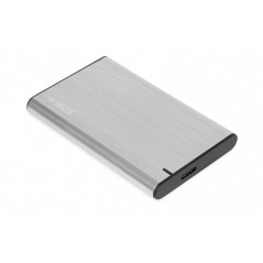 iBOX USB 3.2-kabinet til intern 2,5" SATA-harddisk, sølv