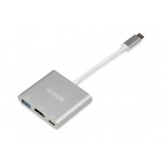 iBox USB-C til HDMI/USB 3.2 gen 1/USB-C-adapter 4K UHD
