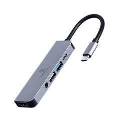 Gembird USB-C til HDMI/USB 3.0/USB 2.0/USB-C-adapter 4K UHD