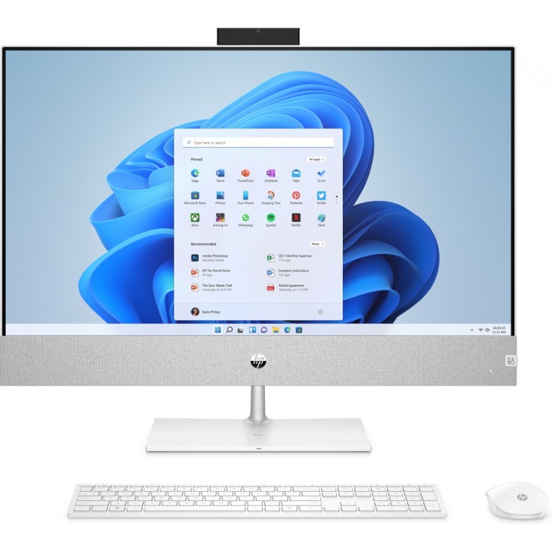 Alt-i-én computer - HP All-in-One 27-ca0035no 27" Full HD Touch Ryzen 7 16GB 1TB SSD Win 11