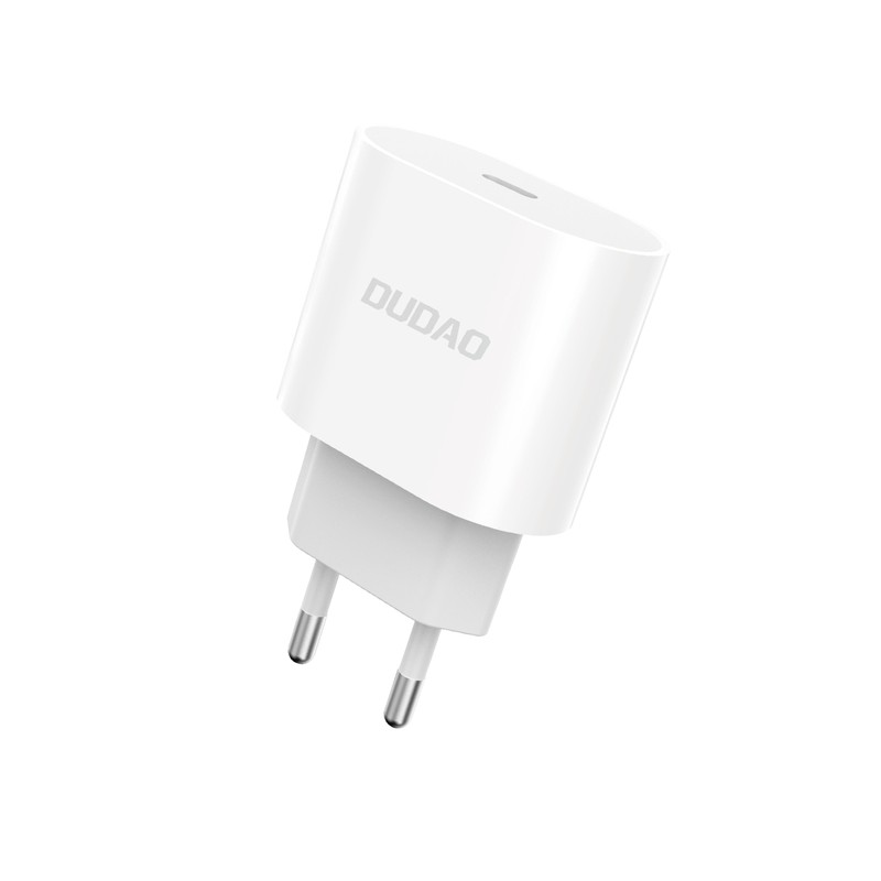 Vægladere til mobiltelefon - Dudao 20 Watt AC-adapter vægoplader med USB-C