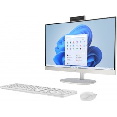 Alt-i-én computer - HP All-in-One 24-cr0824no 24" Full HD Ryzen 5 8GB 512GB SSD Win 11 Shell White