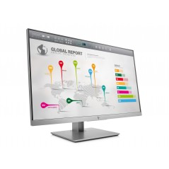 Brugte computerskærme - HP EliteDisplay E273q 27" 2K 1440p IPS-skærm med USB-hub og ergonomisk fod (brugt)