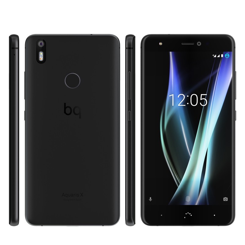 Kampagner - BQ Aquaris X 32GB Android-telefon med Dual SIM Sort (demo)