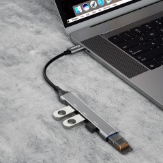 Dudao A16T USB-hub med USB-C til 1x USB 3.0 3x USB 2.0