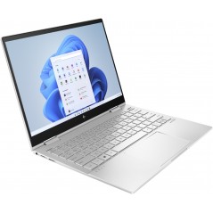 Bærbar computer med skærm på 11, 12 eller 13 tommer - HP ENVY x360 13-bf0960no 13.3" 2.8K OLED Touch i7-12 16GB 512GB SSD Win 11 Natural Silver