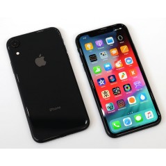 Brugt iPhone - iPhone XR 128GB Black med 1 års garanti (brugt) (ridset skærm - se billede)