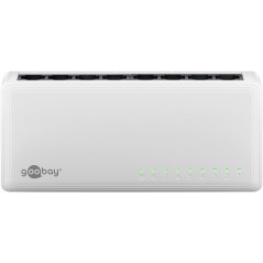 Netværksswitch - Goobay Gigabit-switch med 8 porte (10/100/1000 Mbit/s)