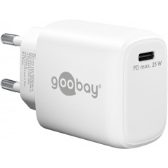 Goobay Strømadapter GaN med USB-C PD (Power Delivery) 25W, hurtig opladning