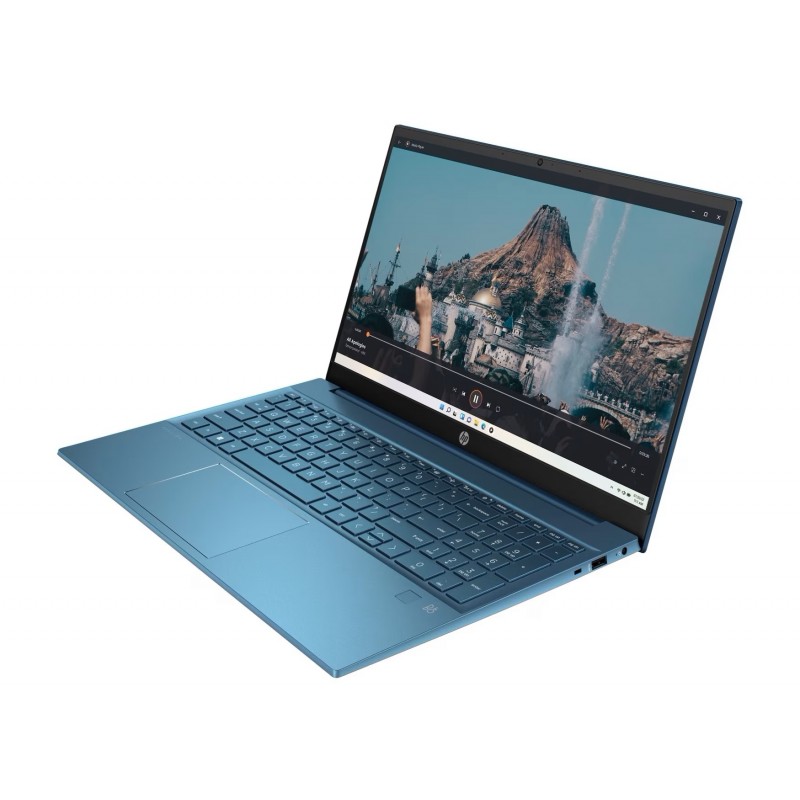 Bærbar computer med skærm på 14 og 15,6 tommer - HP Pavilion 15-eh3030no 15.6" Full HD Ryzen 5 8GB 256GB SSD Win 11 Forest Teal