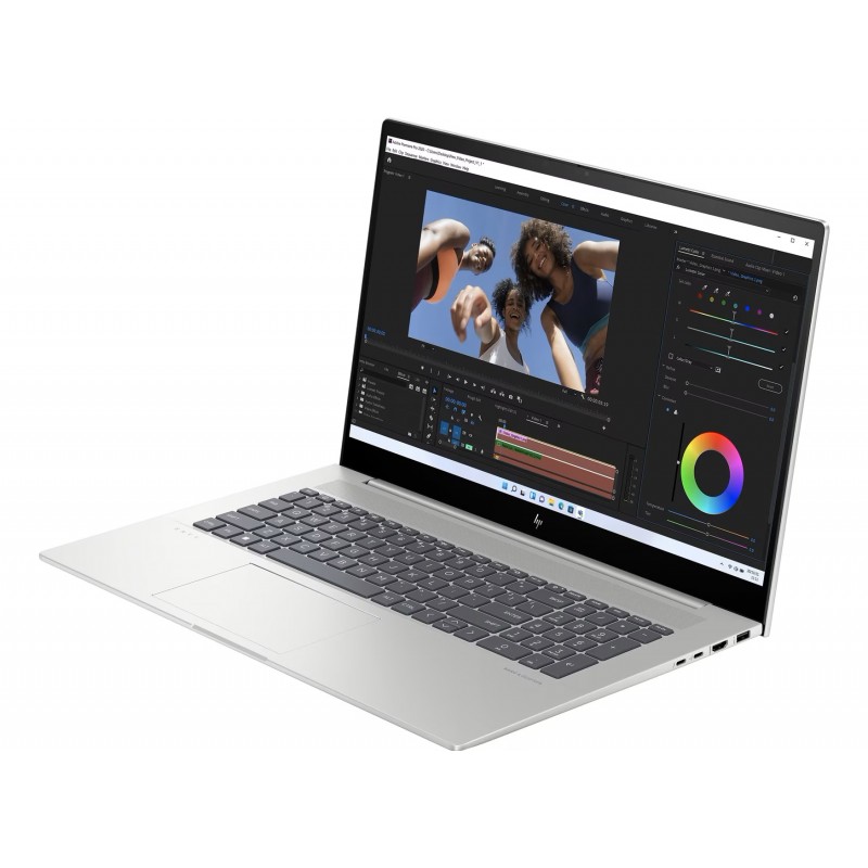 Bærbar computer med skærm på 16-17 tommer - HP ENVY 17-cw0170no 17.3" 4K i7-13 16GB 512GB SSD Win 11 Natural Silver demo