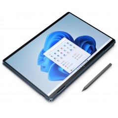 Bærbar computer med skærm på 16-17 tommer - HP Spectre x360 16-f2088no 16" 4K+ OLED Touch i7-13 32GB 1TB SSD A370M Win 11 Nocturne Blue